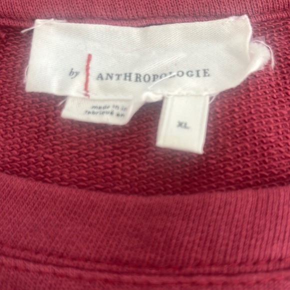 Anthropologie Pink and Orange Graphic Crop Top - Picture 2 of 13